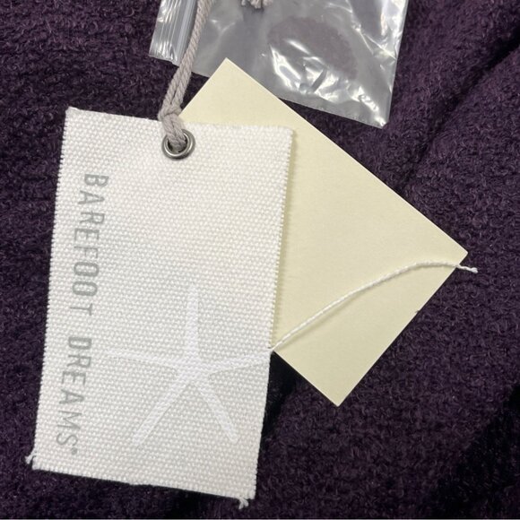 Barefoot Dreams Womens Open Front Cardigan Bamboo Chic Lite Purple Sz S/M - New - Picture 6 of 8